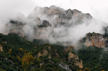 Fog in the mountains (Añisclo Canyon)