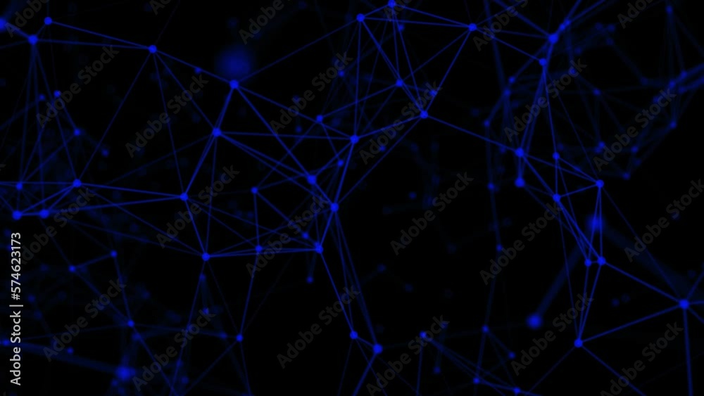 Poster abstract digital connection dots and lines. digital data visualization. abstract digital technology.