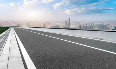 Aerial photography of the architectural landscape of the Hexi Central Business District in Nanjing