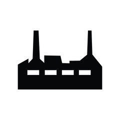 factory isolated icon on white background, oil industry