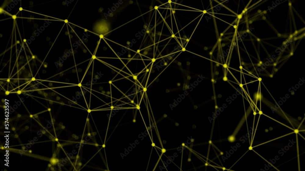 Poster global network connection. digital data visualization. vector illustration. plexus fantasy abstract 