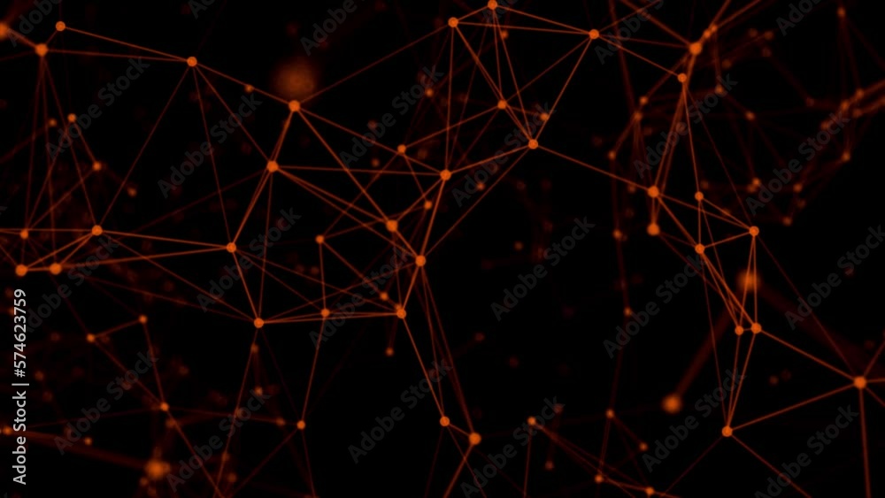 Aufkleber Connected polygons plexus vector background. Plexus connection with lines and points background. Abstract digital connection dots and lines.