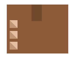 Storeroom icon or household equipment. Must have symbol.  illustration in flat style