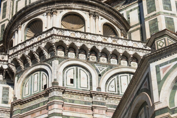 Fototapeta na wymiar Florence Cathedral of Saint Mary of the Flower (Italian: Duomo o Cattedrale di Santa Maria del Fiore), Italy