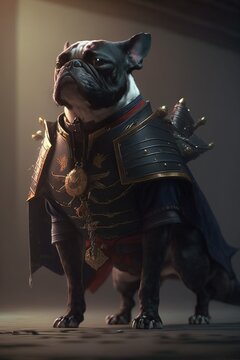 Jiangjun: Cool Black Dog in Chinese Naval Battle Dress - Cinematic Lighting, Exquisite 8K High-Definition Cinematography