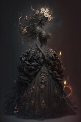 Queen of Death: Black Wedding Gown