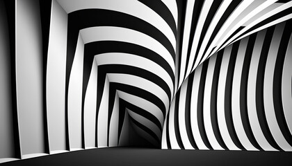 black and white background. Generative AI