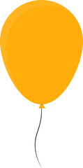 Balloon symbol, transparent background, PNG illustration