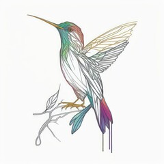 illustration of a bird , ai generated