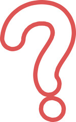 Hand-drawn question mark pattern icon