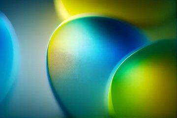abstract background with glowing circles, AI