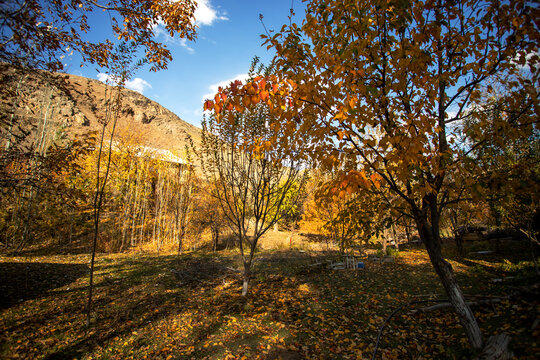 Beautiful landscape in Aydarkul mountains