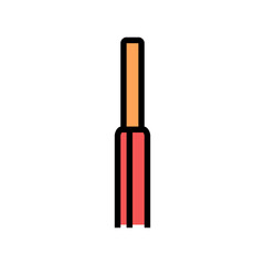 Obraz premium single strand wire color icon vector illustration