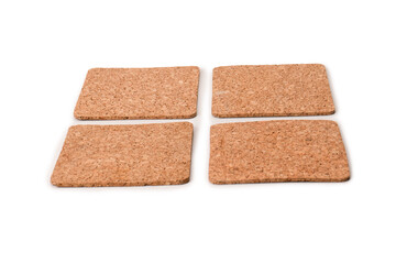 Coaster for a cup isolated on a white background.