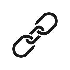 Link icon. Hyperlink chain symbol. vector