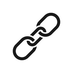 Link icon. Hyperlink chain symbol. vector