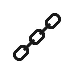 Link single icon.Chain link simbol.