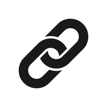 Link single icon.Chain link simbol.
