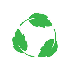 Eco friendly icon. Environmental sustainability simple symbol. vector illustration
