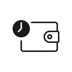 Wallet payment icon,