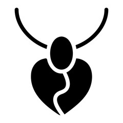 necklace glyph icon