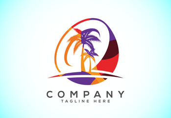 Polygonal low poly coconut Logo, coconut drink beverage vector icon logo design template