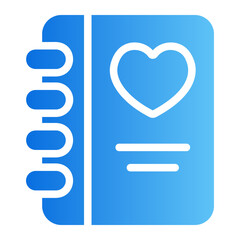 Obraz premium notebook gradient icon