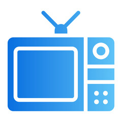 television gradient icon