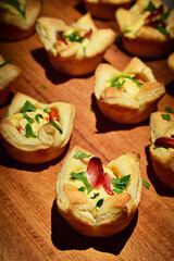 Puff Pastry With Cheese and Chorizo Sausage
