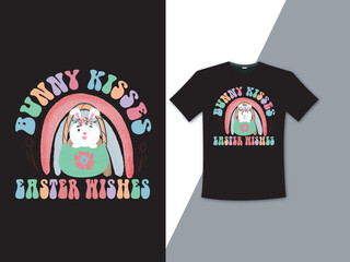 Bunny kisses t-shirt design