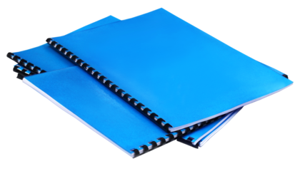 Blue Spiral bound note books