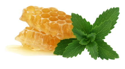 Honey comb with stevia