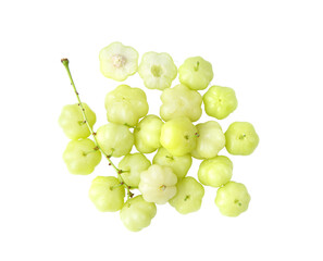 star gooseberry with leaf isolated on transparent png
