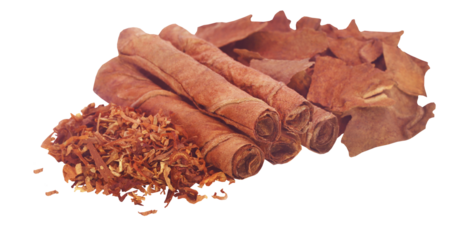 Tobacco with torn cigarette