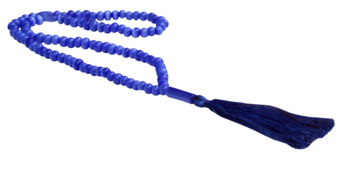 Rosary over white background