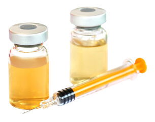 Syringe with vials