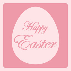 Happy Easter card. Vector illustration
