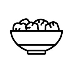 kashk milk product dairy line icon vector illustration