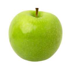green apple isolated, fresh green apple, transparent png, PNG format, cut out