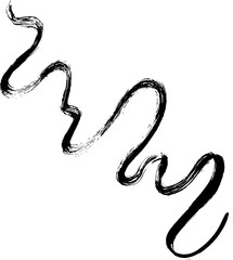 Fototapeta premium Dry Brush Grunge Wave Stroke Texture