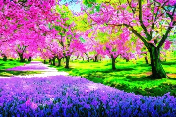 Naklejka premium Spring background