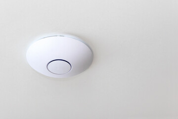 Wifi Access point.  Wireless Router for network on Ceiling. World Wide Network technology. Copy...