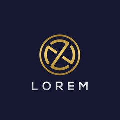 Luxury Letter Z Circle Logo