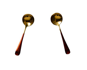 spoon and fork isolated