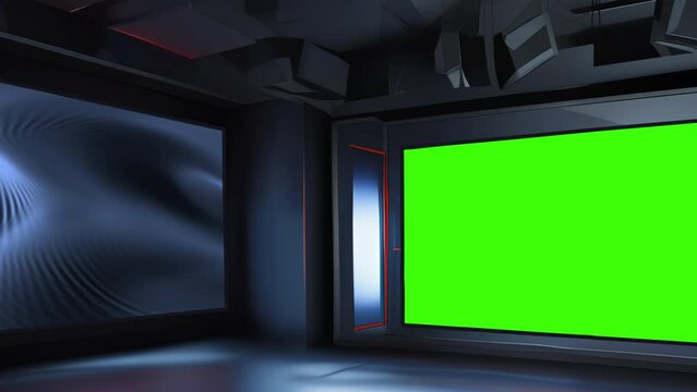 Sleek 3D Virtual Studio for Professional Broadcasts