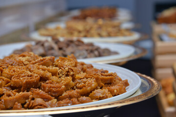 Sweet homemade Moroccan pastry: Moroccan biscuits for tea and festivities.