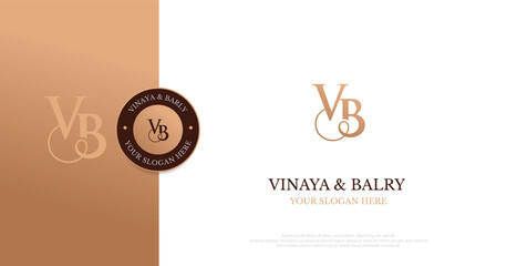 Wedding Logo Initial VB Logo Design Vector