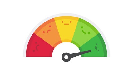 Mileage needle measures the level of business risk. concept of risk management before investing - Powered by Adobe