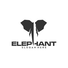 elephant head logo icon design inspiration