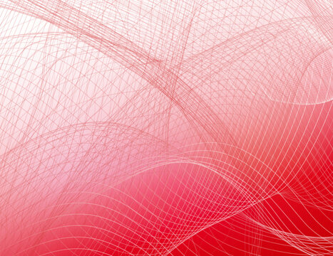 Abstract red design, small chaotic wavy transparent texture pattern